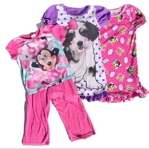 *SOLD* Girls 4T Pajama Bundle